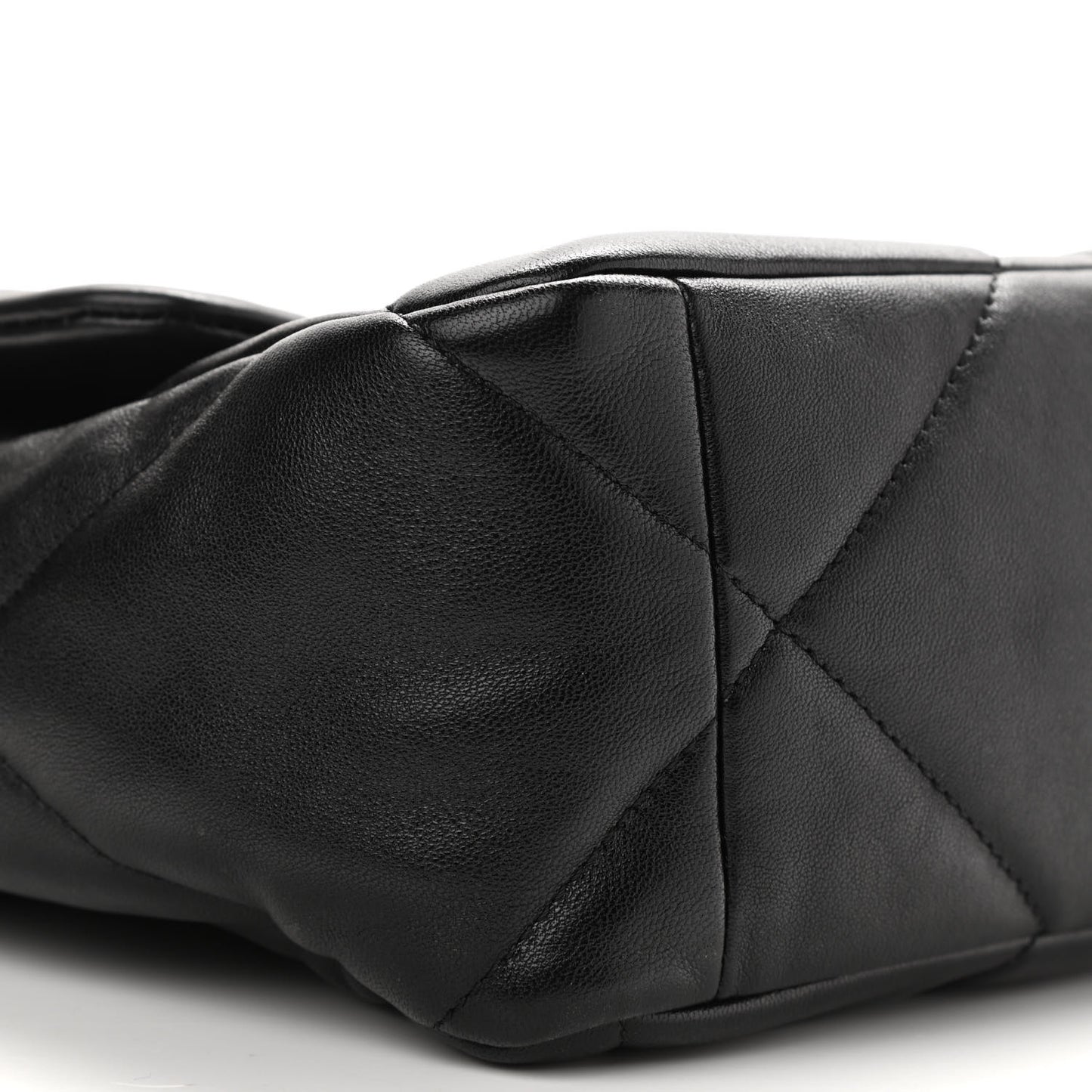 Lambskin Quilted Large Chanel 19 Flap Black