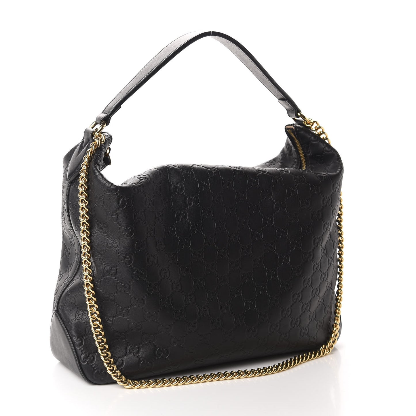 Guccissima Signature Large Linea A Hobo Black