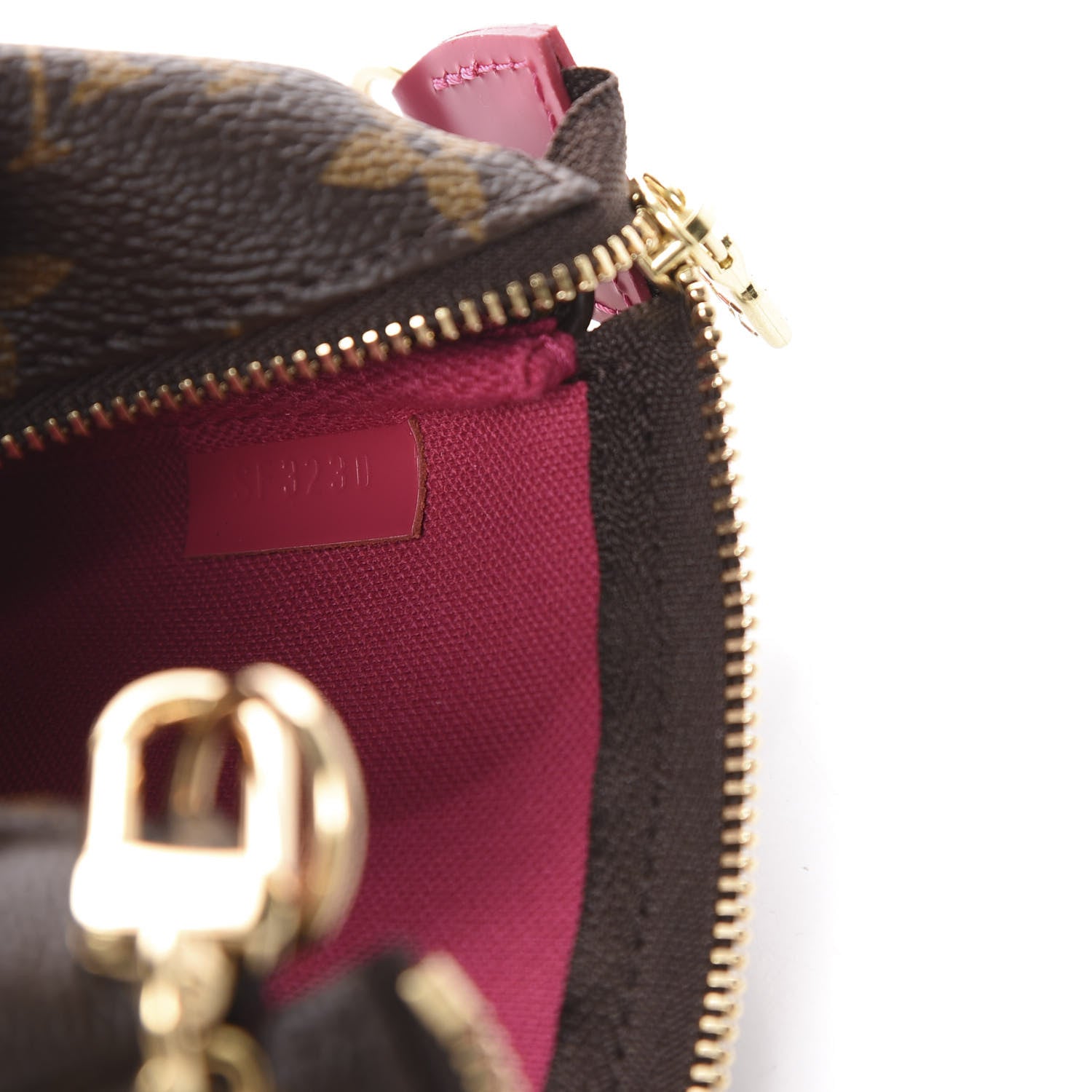 Louis Vuitton Monogram 2020 Christmas Animation Roller Coaster Mini Pochette Accessories Pivoine 6 of 10
