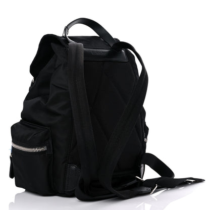 Burberry Nylon Logo Print Medium Rucksack Backpack Black 2 of 7