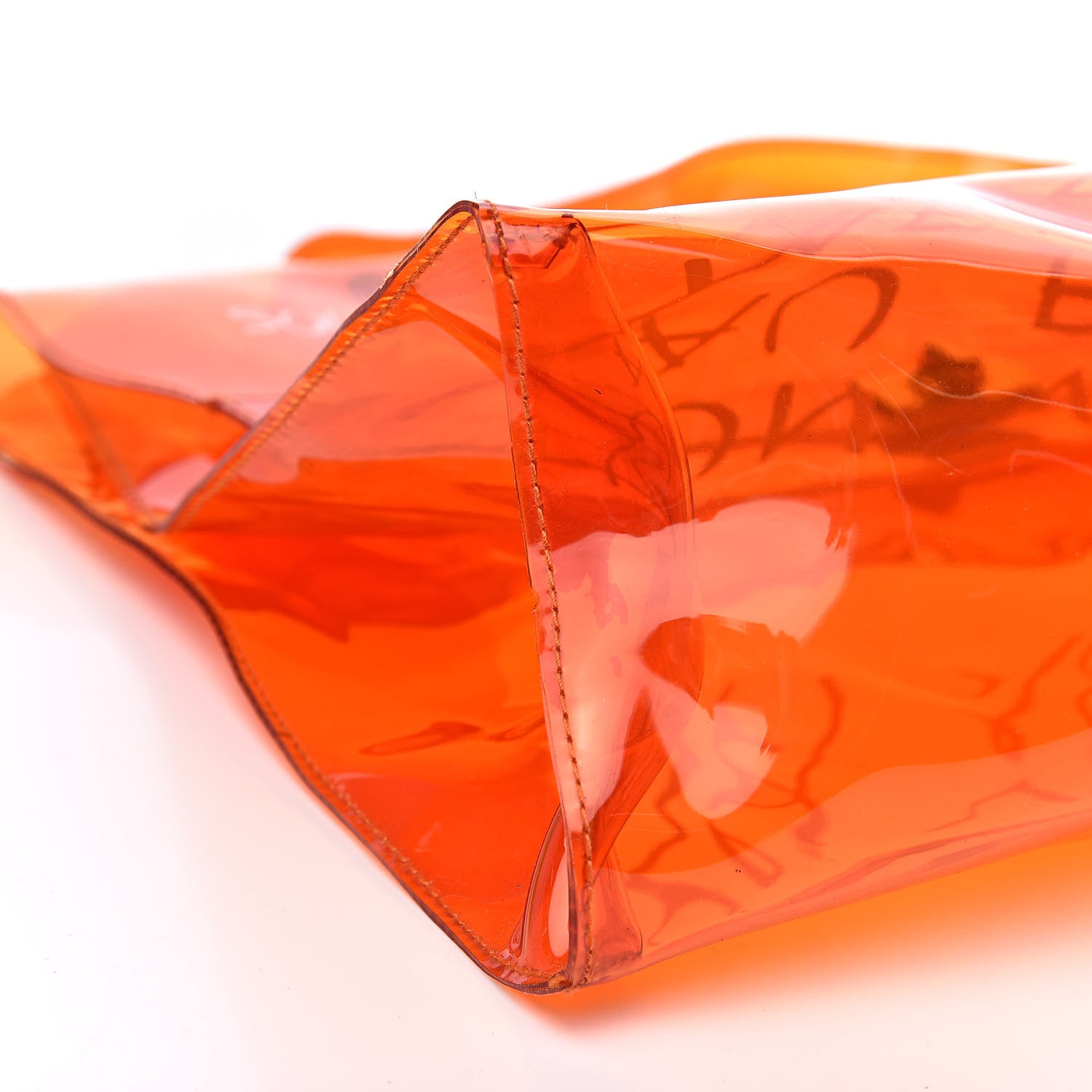 Hermes Vinyl Souvenir De L'Exposition Kelly Orange 6 of 10