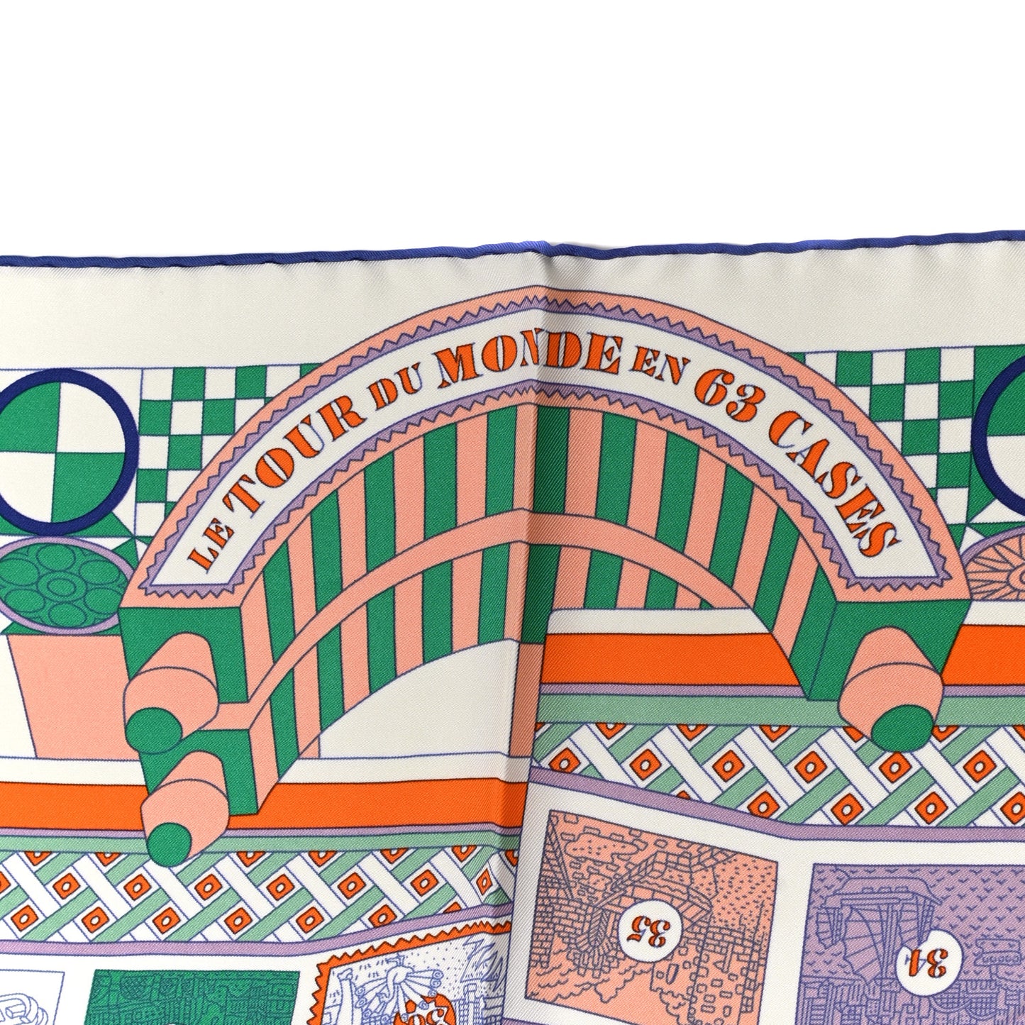 Silk Le Tour Du Monde En 63 Cases Scarf 90