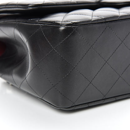 Chanel Lambskin Quilted Jumbo Double Flap Black 8 of 10
