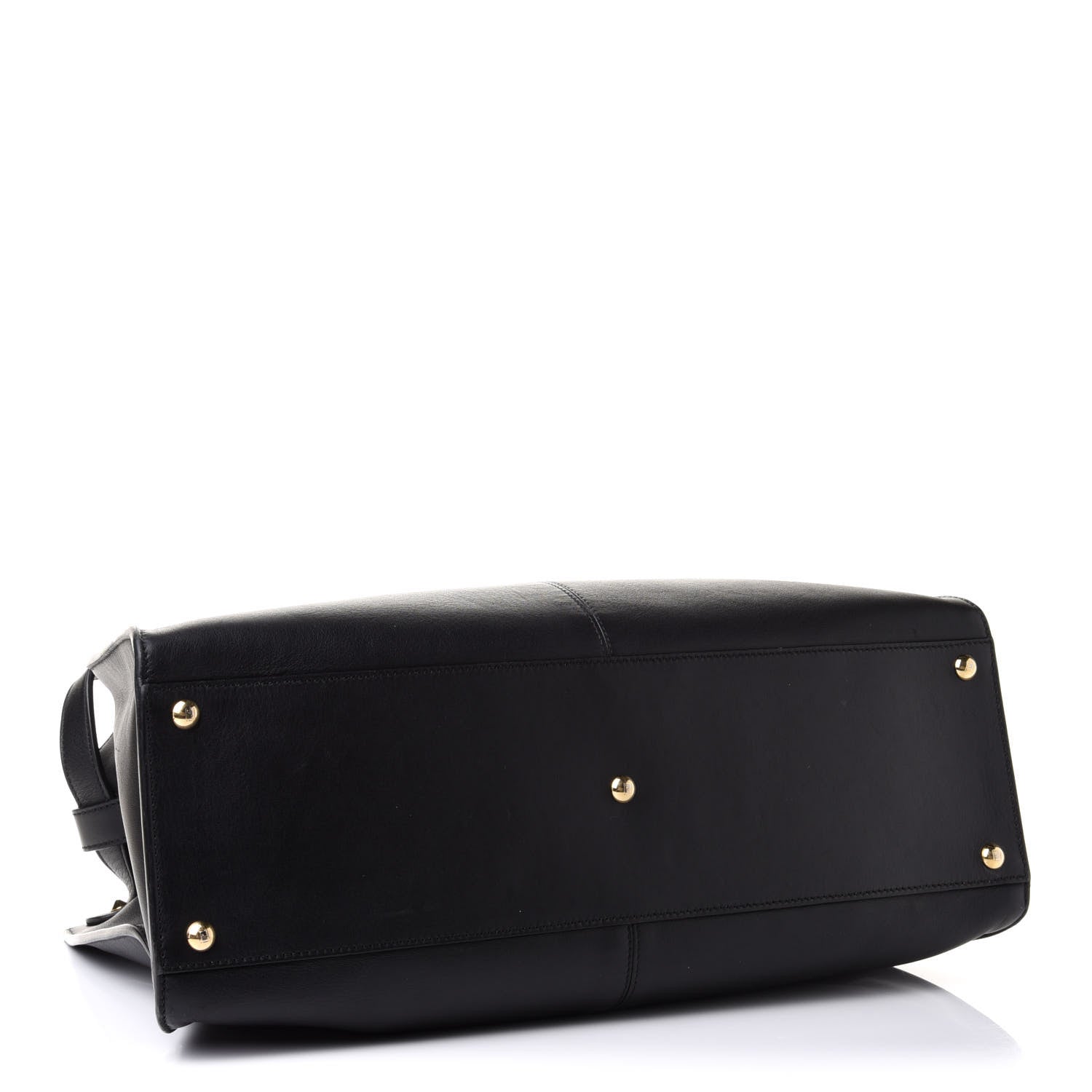 Fendi Vitello Seta Century Large Peekaboo X-Lite Black Fragola 4 of 19