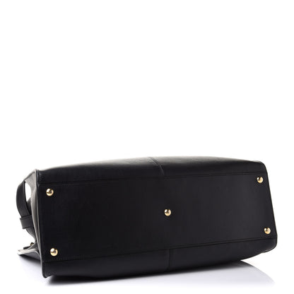 Fendi Vitello Seta Century Large Peekaboo X-Lite Black Fragola 4 of 19