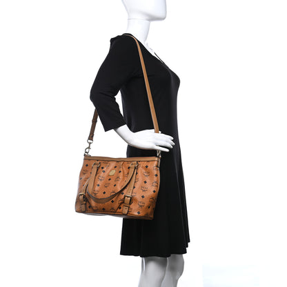 MCM Visetos Essentials Shopper Tote Cognac 2 of 14