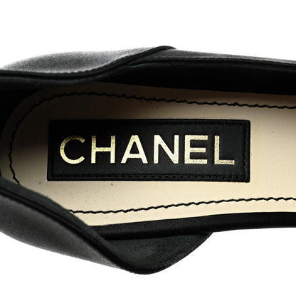 Chanel Satin Strass CC Pumps 41 Black 7 of 8