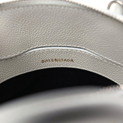 Balenciaga Grained Calfskin XXS Ville Top Handle Bag White Black 6 of 10