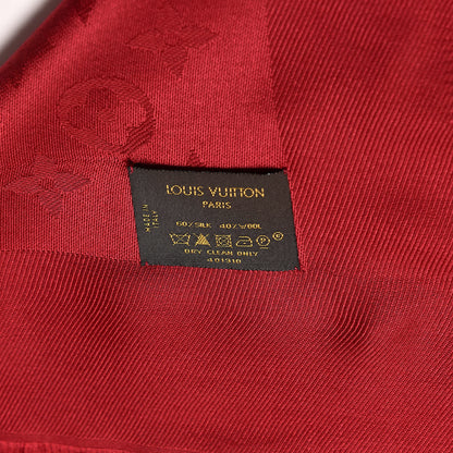 Louis Vuitton Silk Wool Monogram Shawl Pomme D'Amour 3 of 4
