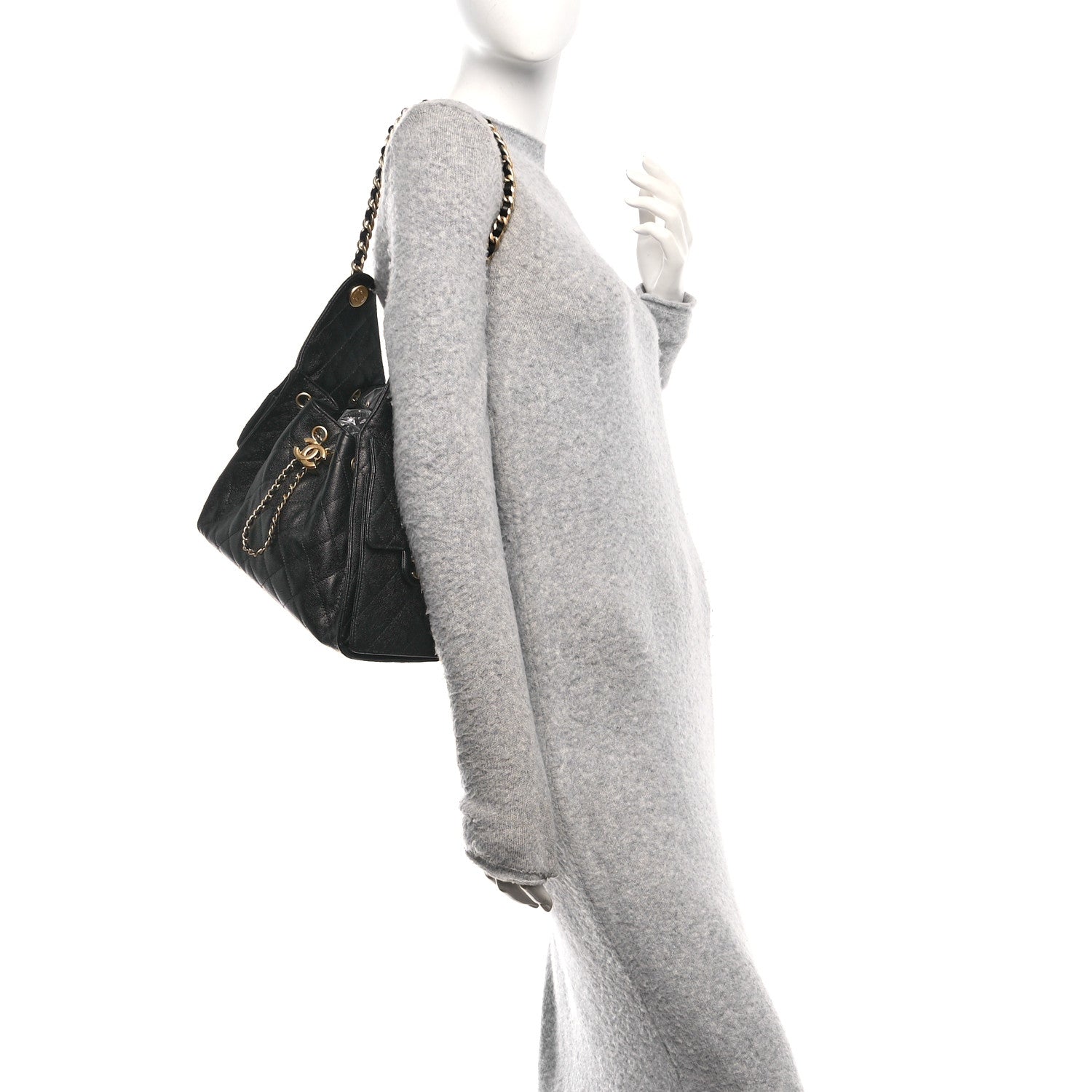 Chanel Caviar Quilted Small Chanel 25 Handbag Black 2 of 10