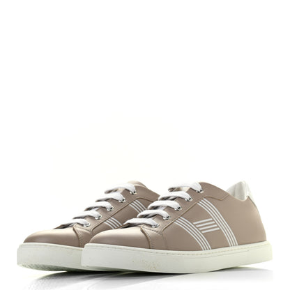 Hermes Calfskin Avantage Sneakers 38 Beige Rose 3 of 10
