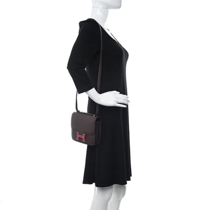 Hermes Epsom Enamel Constance 18 Rouge Sellier Framboise 2 of 16
