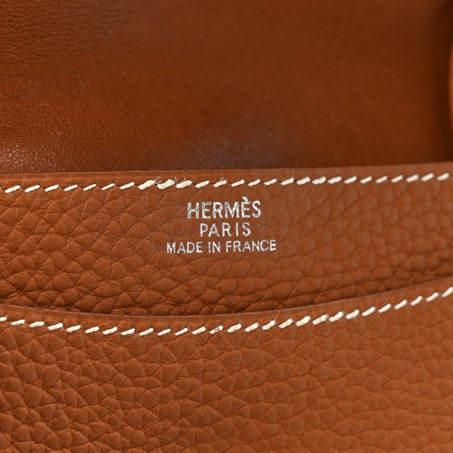 Hermes Togo Dogon Card Case Key Holder Gold 6 of 6
