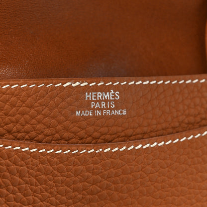 Hermes Togo Dogon Card Case Key Holder Gold 6 of 6