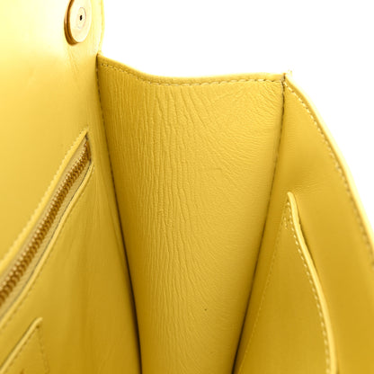 Saint Laurent Smooth Calfskin Carre Satchel Paille 10 of 16