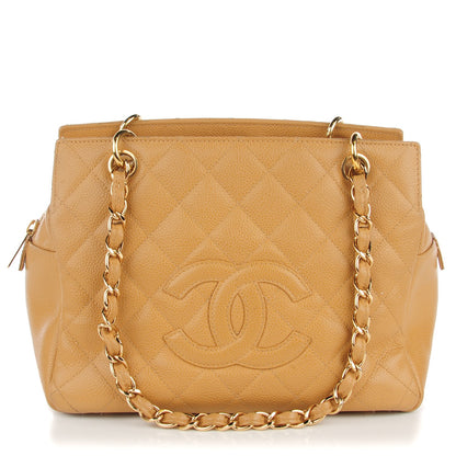 Chanel Caviar Quilted Petit Timeless Tote PTT Beige 1 of 13