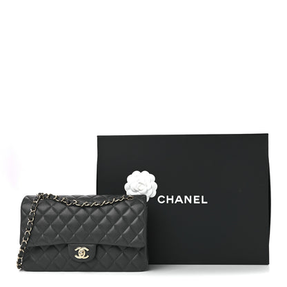 Chanel Caviar Quilted Medium Double Flap Dark Grey 12 of 12