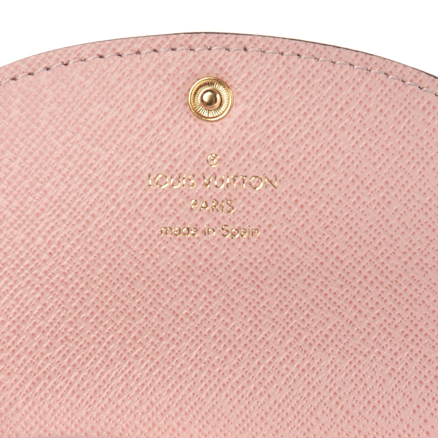 Damier Ebene Rosalie Coin Purse Rose Ballerine