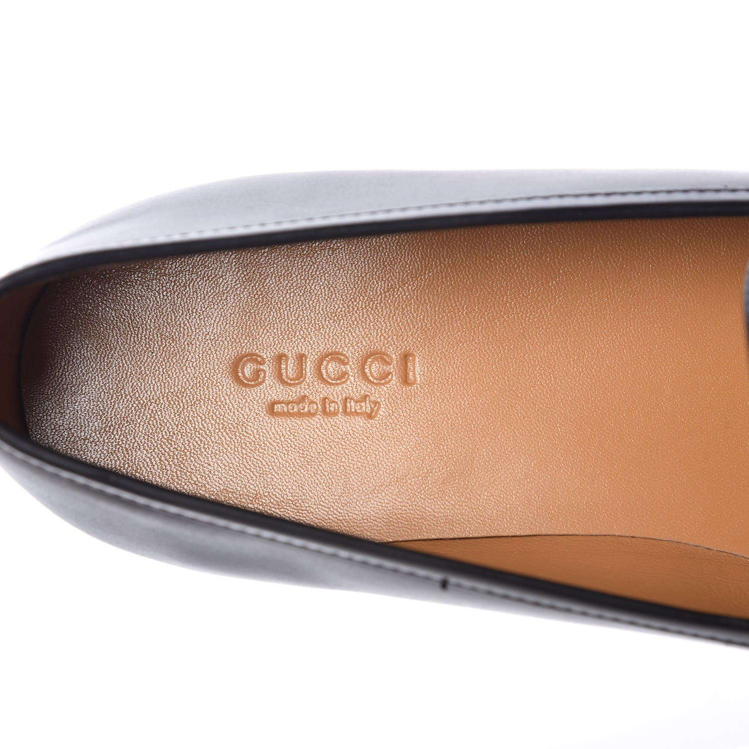 Gucci Calfskin Womens Jordaan Loafers 39 Black 7 of 10