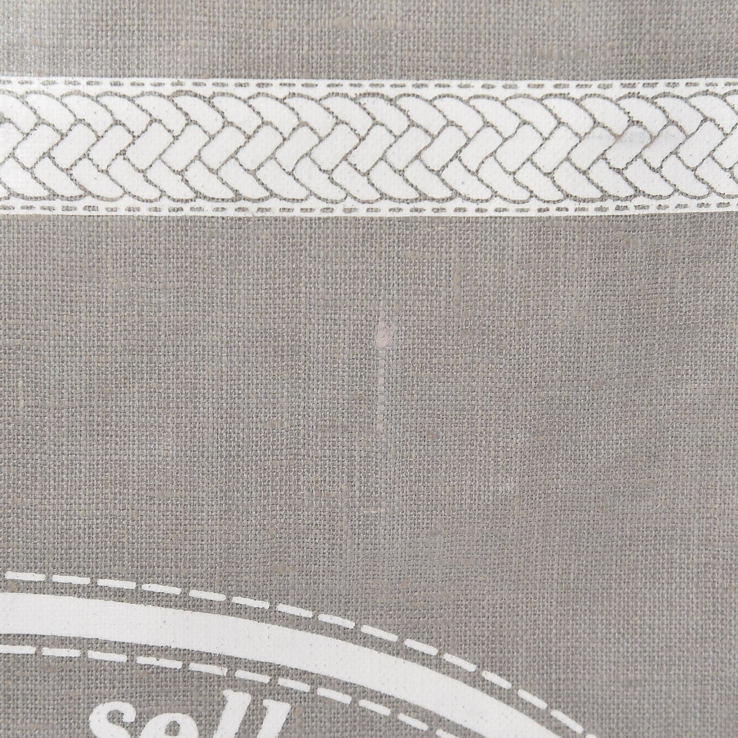 Coated Canvas Calfskin Romano Selleria Borghese Print Special Shopping Tote Bianco