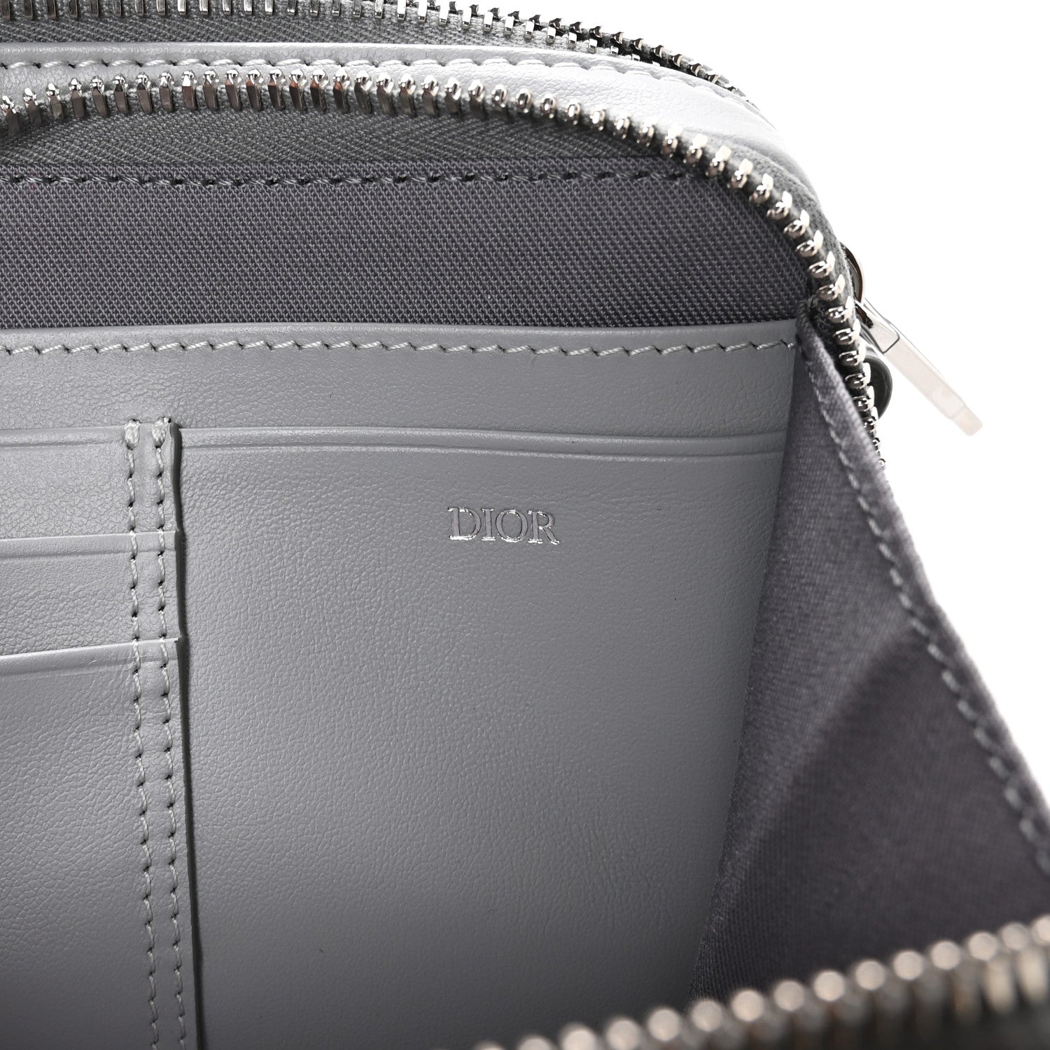 Christian Dior Coated Canvas CD Diamond Messenger Pouch Grey