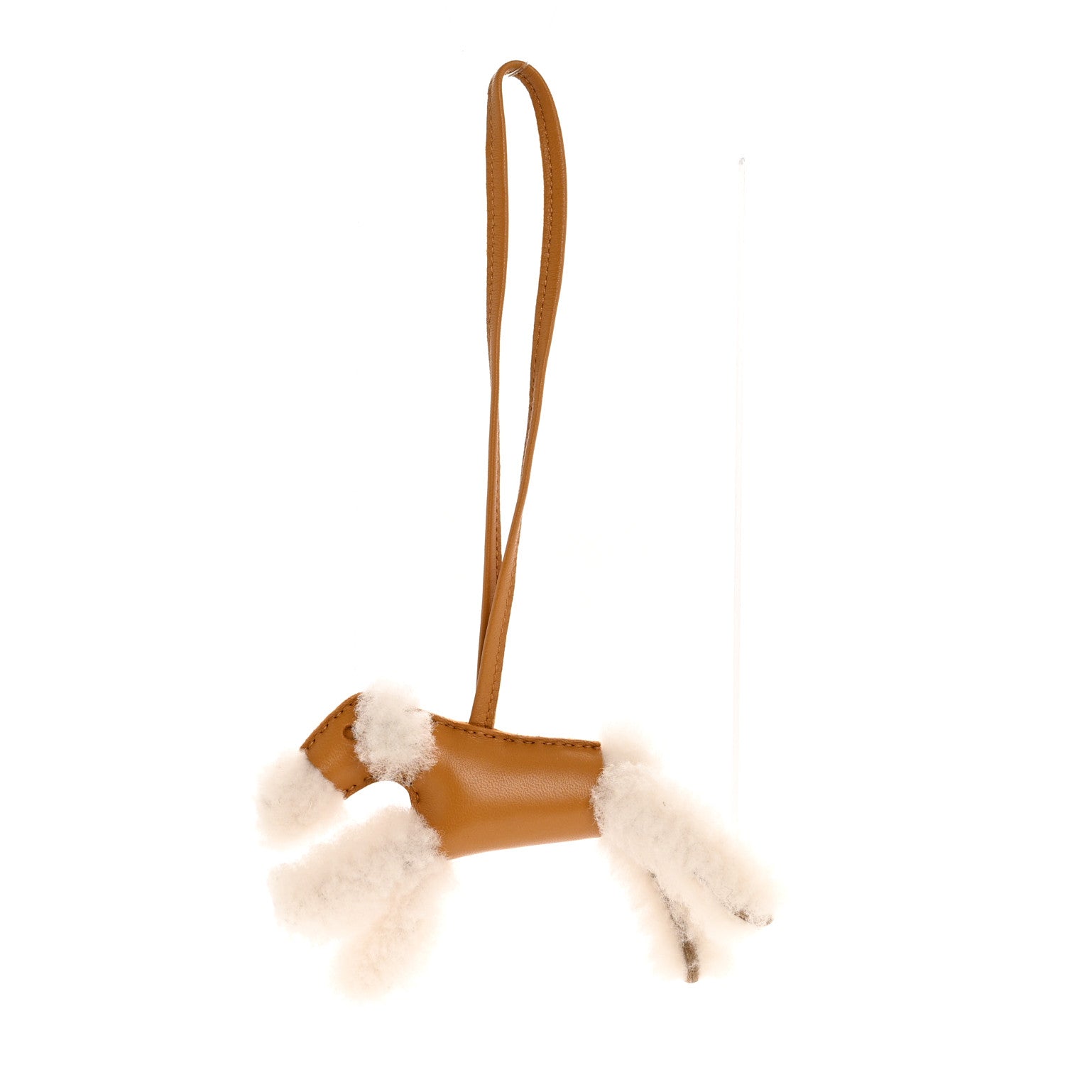 Hermes Milo Lambskin Shearling Budy Charm Sesame 1 of 4