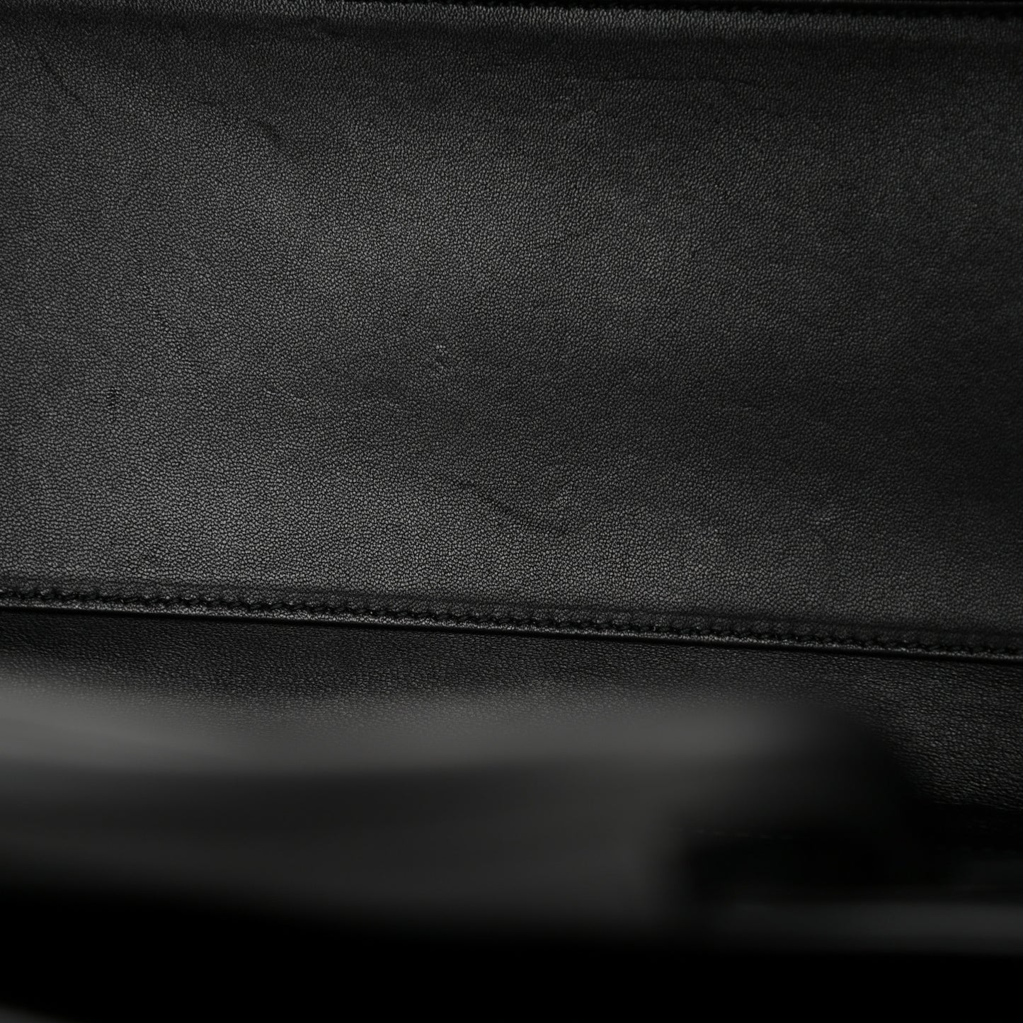 Grained Calfskin Medium Diorever Flap Black