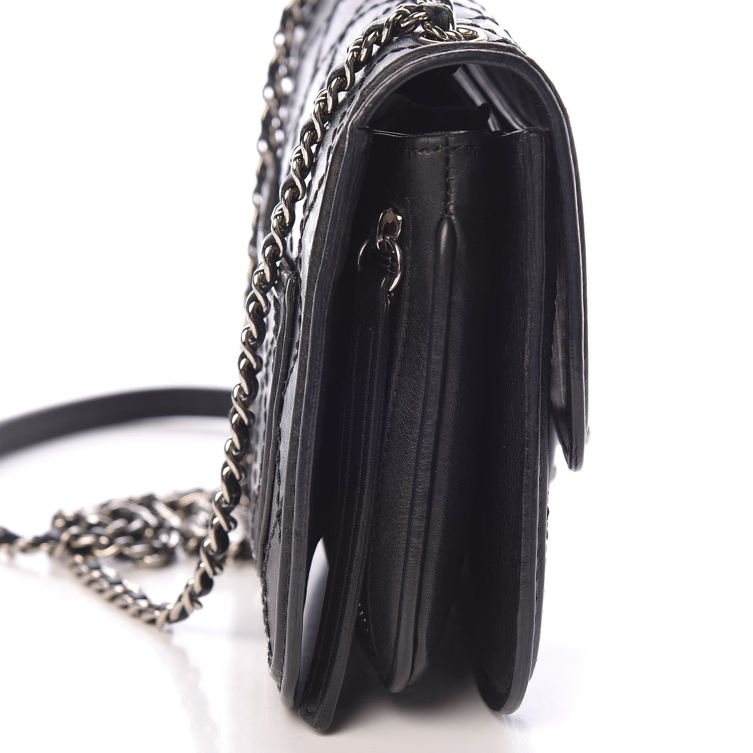 Chanel Calfskin Stitched Small Crossbody Flap Black 11 of 11