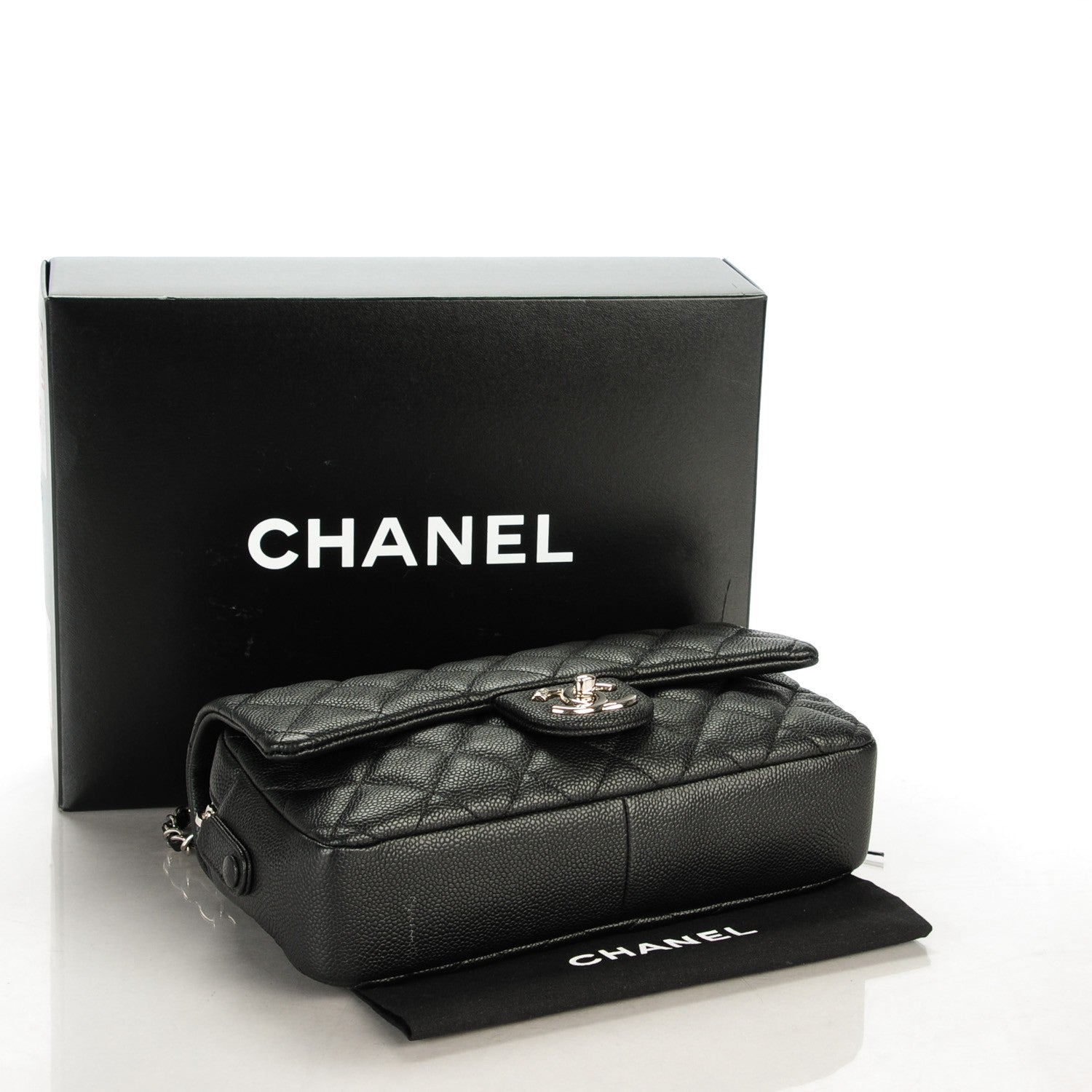 Chanel Caviar Quilted Medium Easy Flap Black 4 of 8