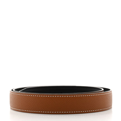 Hermes Swift Epsom 24mm Belt Strap 80 32 Black Gold 2 of 8