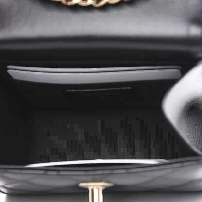Chanel Lambskin Quilted Mini Trendy CC Chain Wallet Black 4 of 9