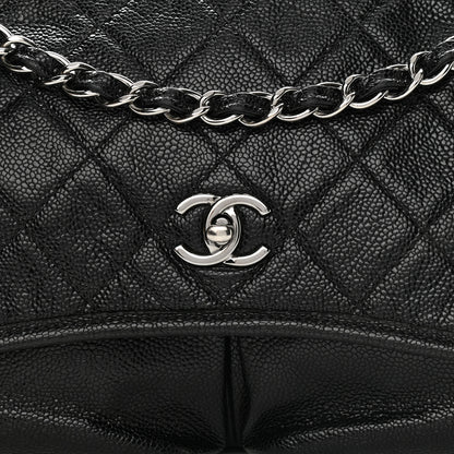 Chanel Grained Calfskin Medium Natural Beauty Flap Black 7 of 9