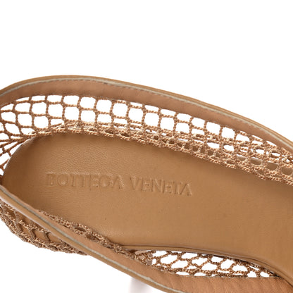 Bottega Veneta Mesh Nappa Chunky Chain Sandals 36.5 Beige Pony 7 of 7