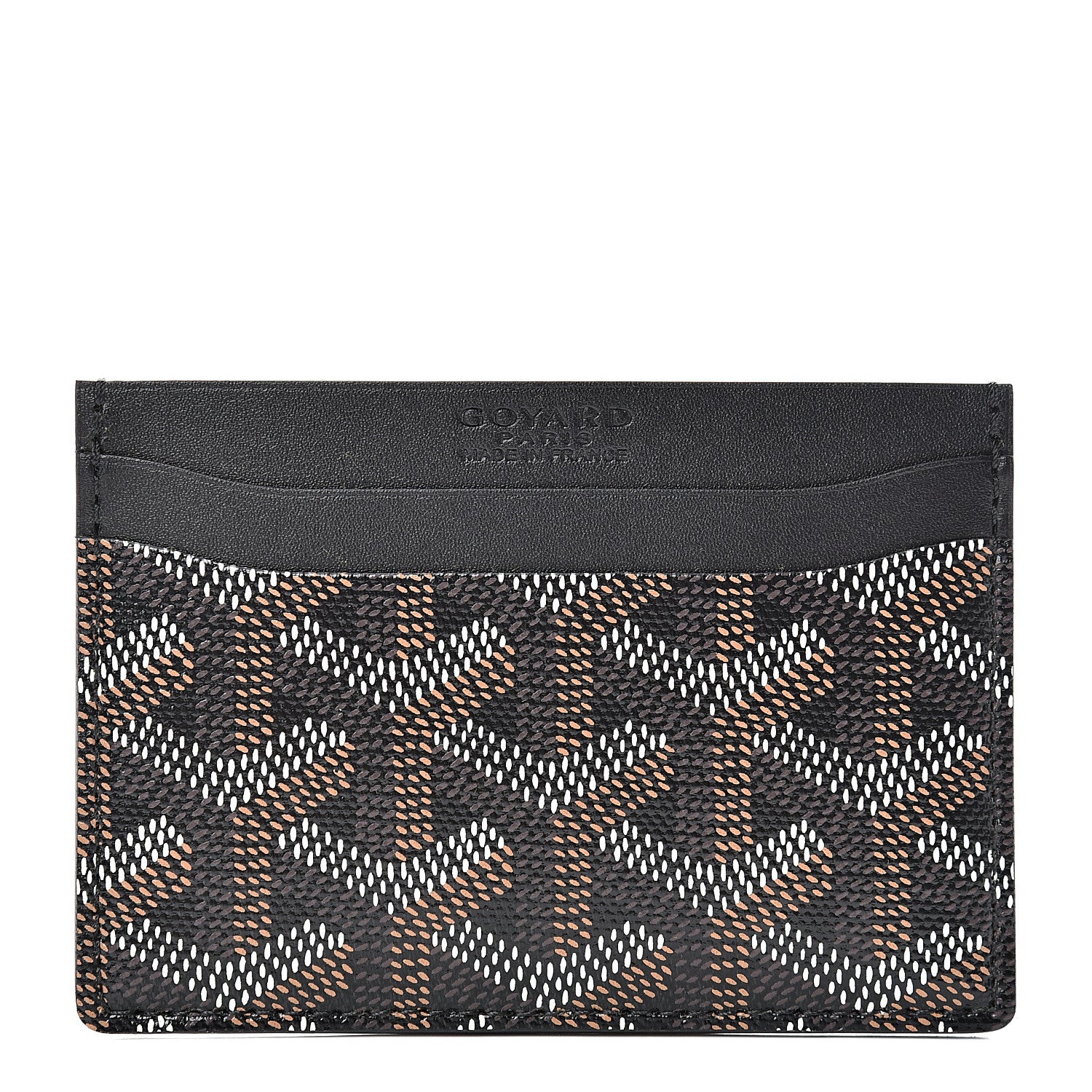 Goyard Goyardine Saint Sulpice Card Holder Black 1 of 6