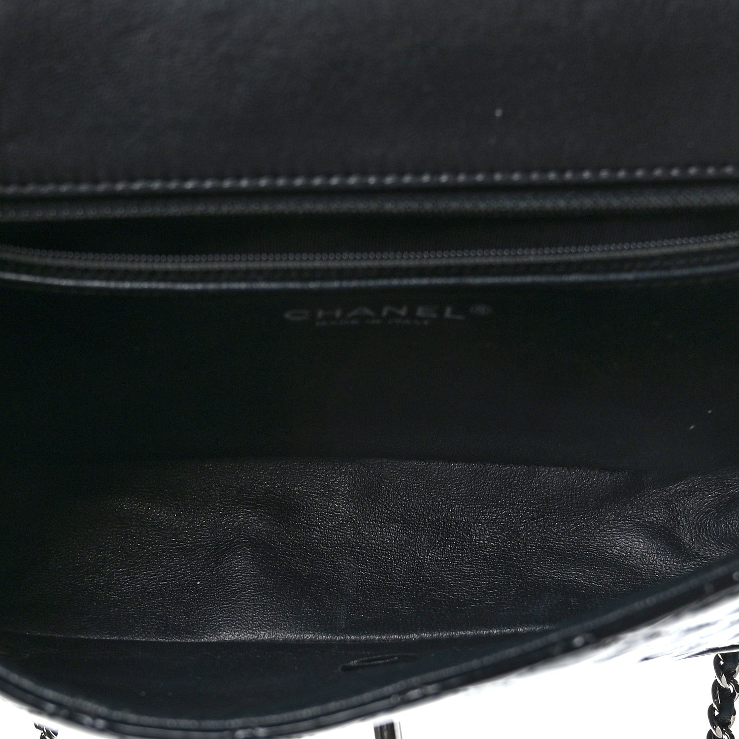 Chanel Patent Quilted Jumbo Classic Twist Flap Bag Black 5 of 9