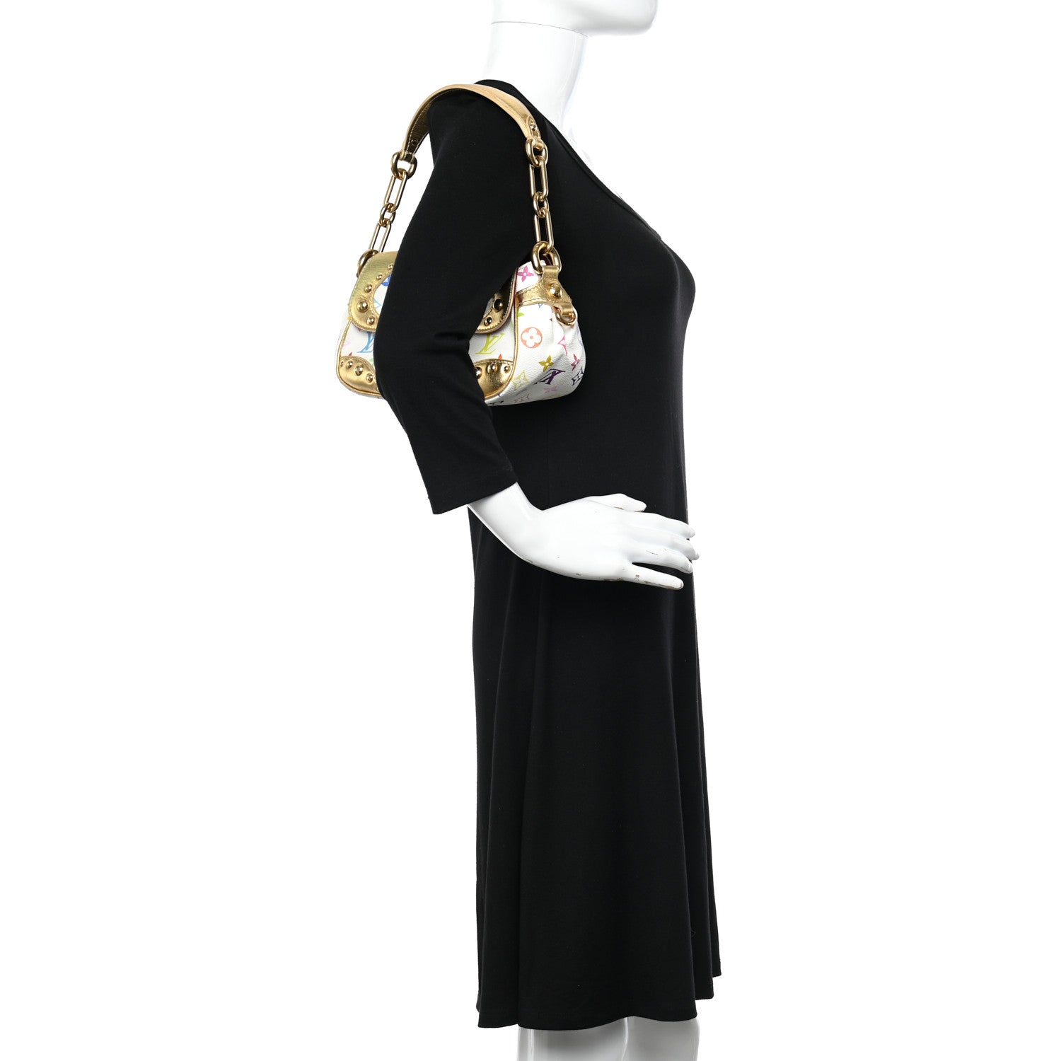 Louis Vuitton Monogram Multicolor Marilyn White Gold 2 of 19