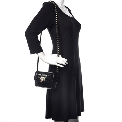 Valentino Garavani Patent Mini Rockstud Crossbody Bag Black 3 of 17