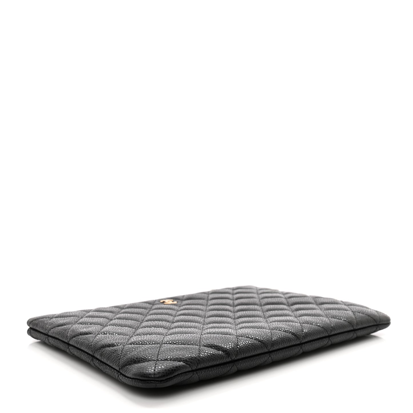 Caviar Quilted Medium Cosmetic Case Black