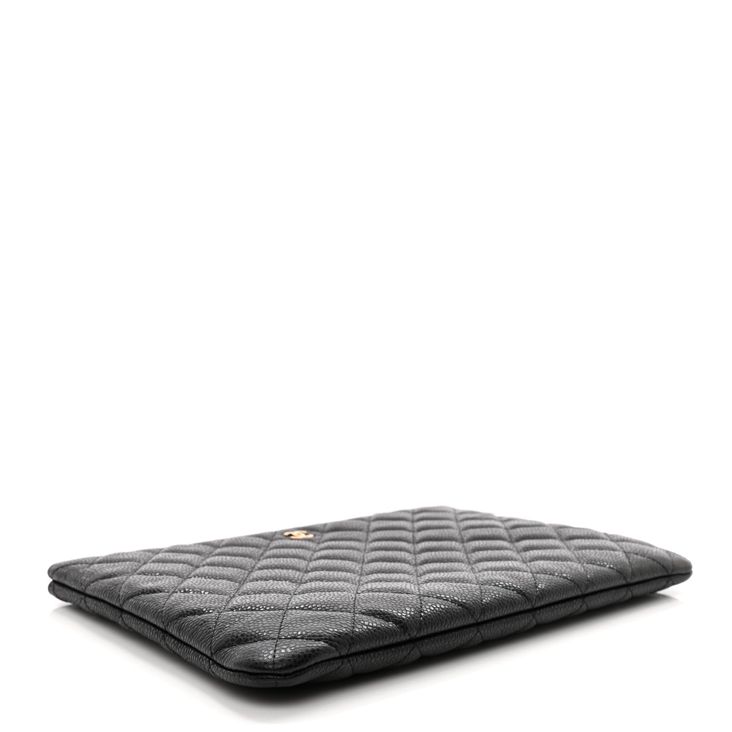 Chanel Caviar Quilted Medium Cosmetic Case Black 4 of 8