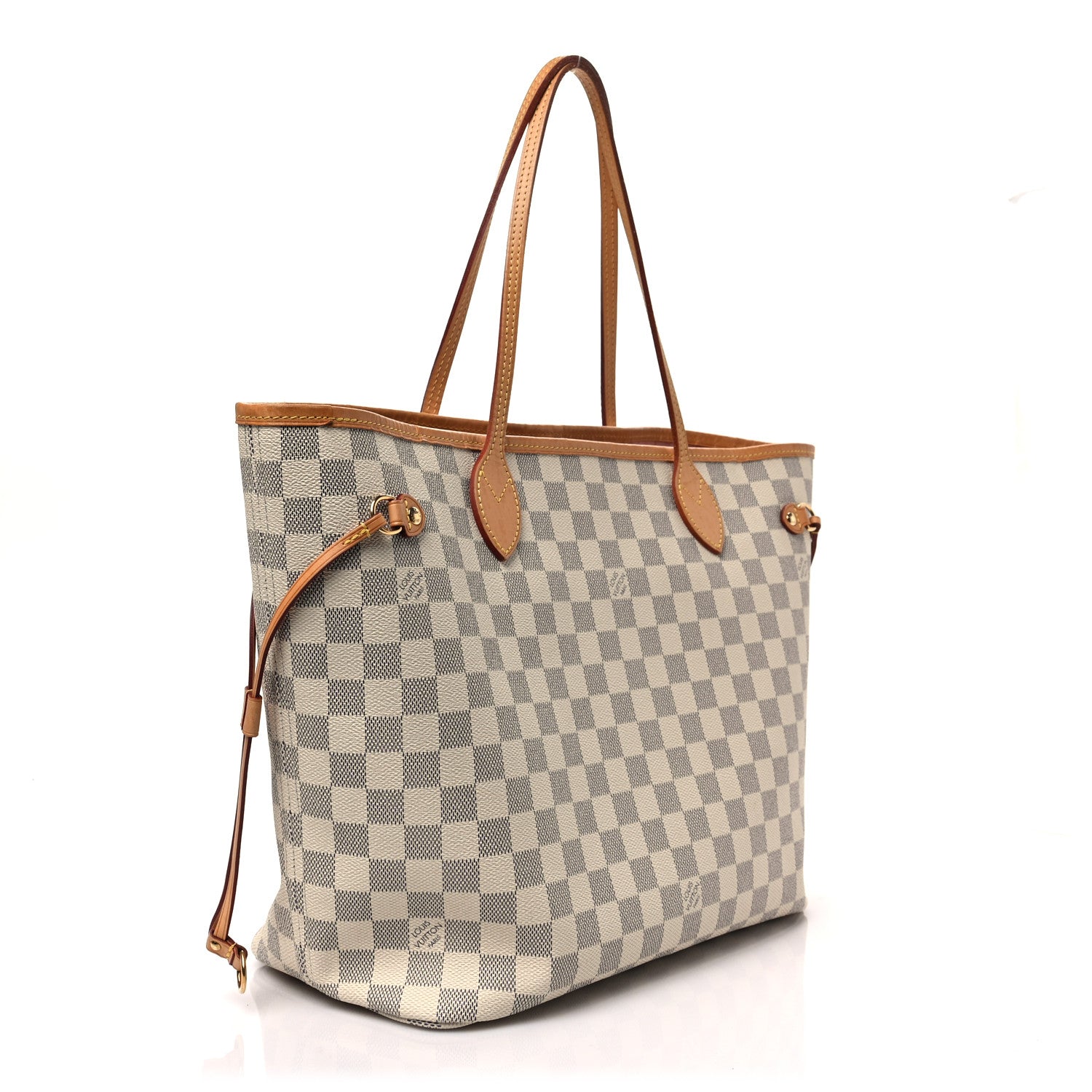 Louis Vuitton Damier Azur Neo Neverfull MM Rose Ballerine 3 of 8