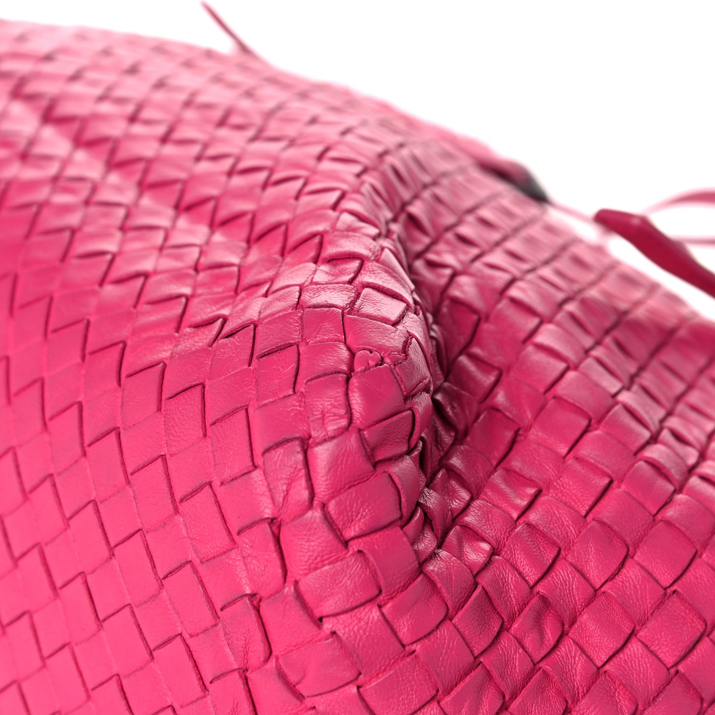 Nappa Intrecciato Large Seamless Tote Fuchsia