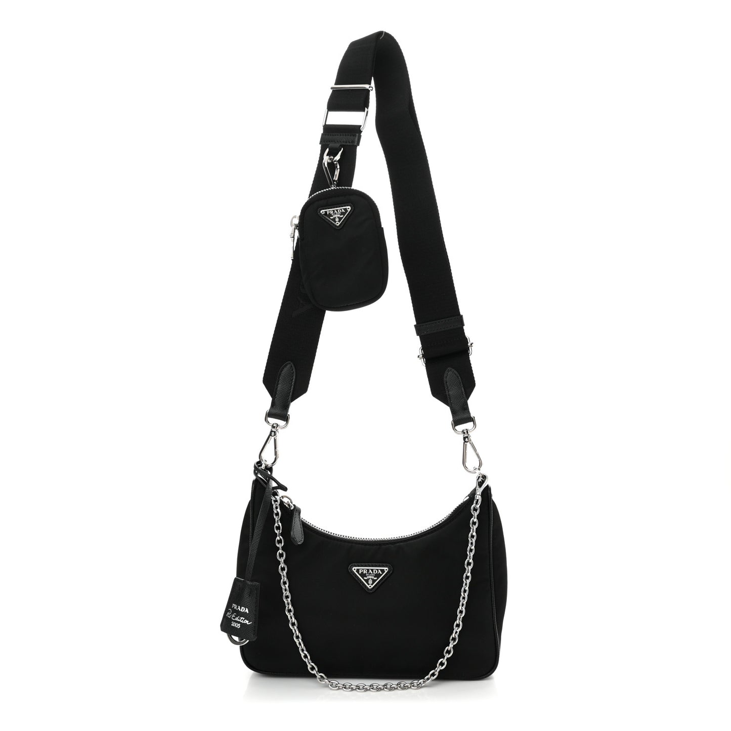 Nylon Re-Edition 2005 Shoulder Bag Black