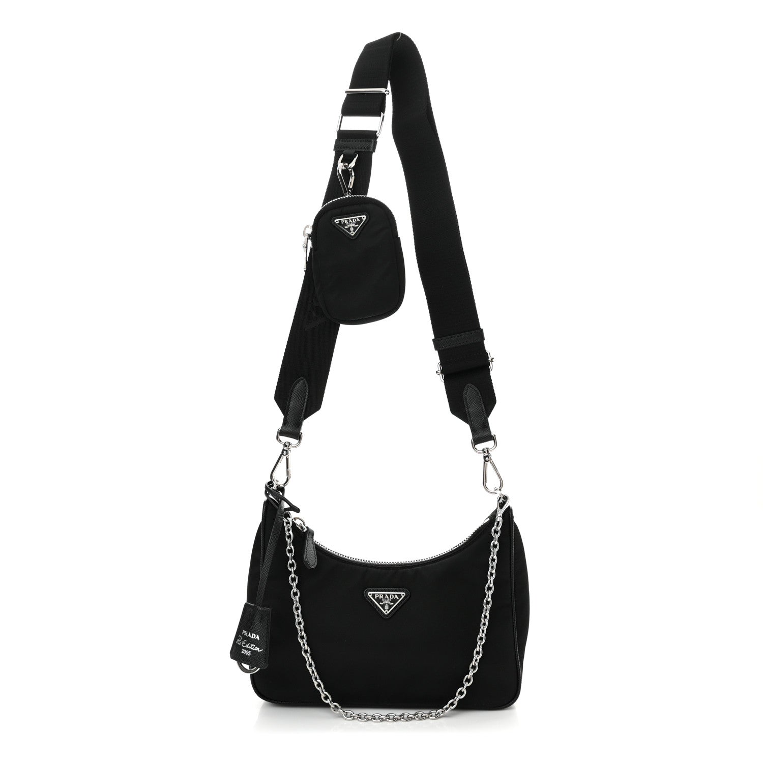 Prada Nylon Re-Edition 2005 Shoulder Bag Black 1 of 11