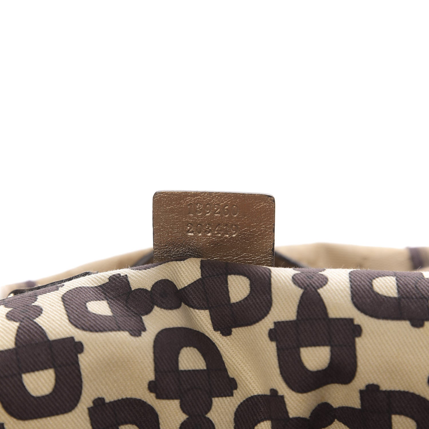 Gucci Monogram Large Jolicoeur Tote Gold 7 of 14
