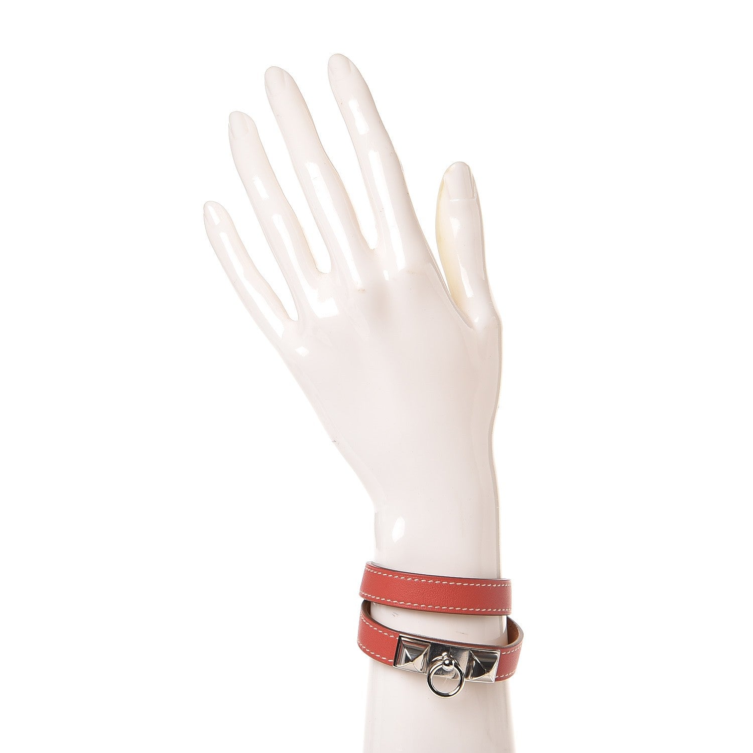 Hermes Swift Rivale Double Tour Bracelet XS Sanguine 2 of 6