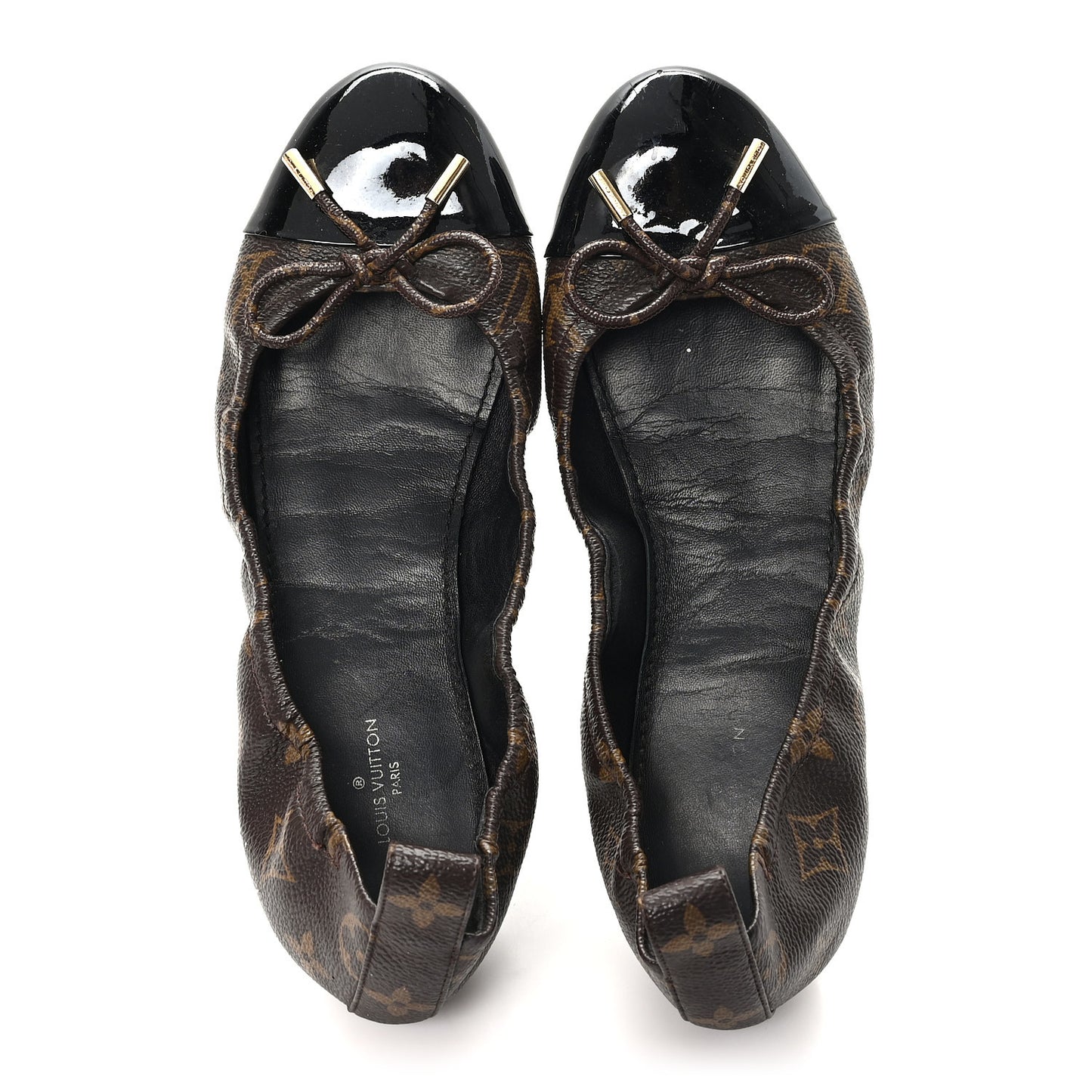 Monogram Flirty Ballerina Flats 38.5 Black