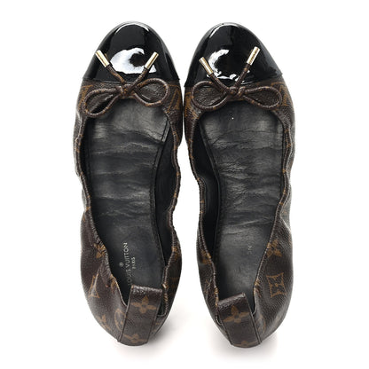 Louis Vuitton Monogram Flirty Ballerina Flats 38.5 Black 2 of 9