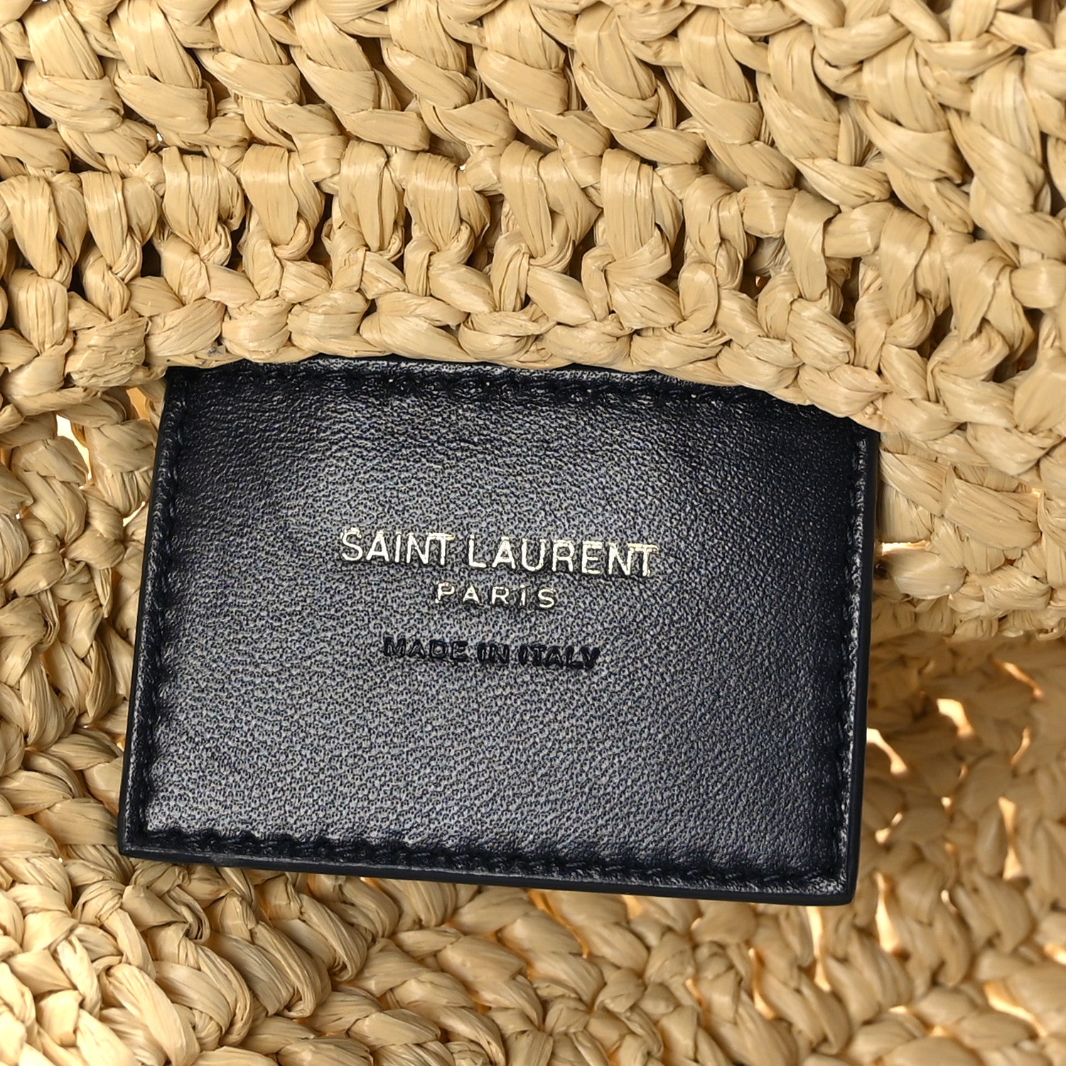 Saint Laurent Raffia Rive Gauche Tote Natural 5 of 10