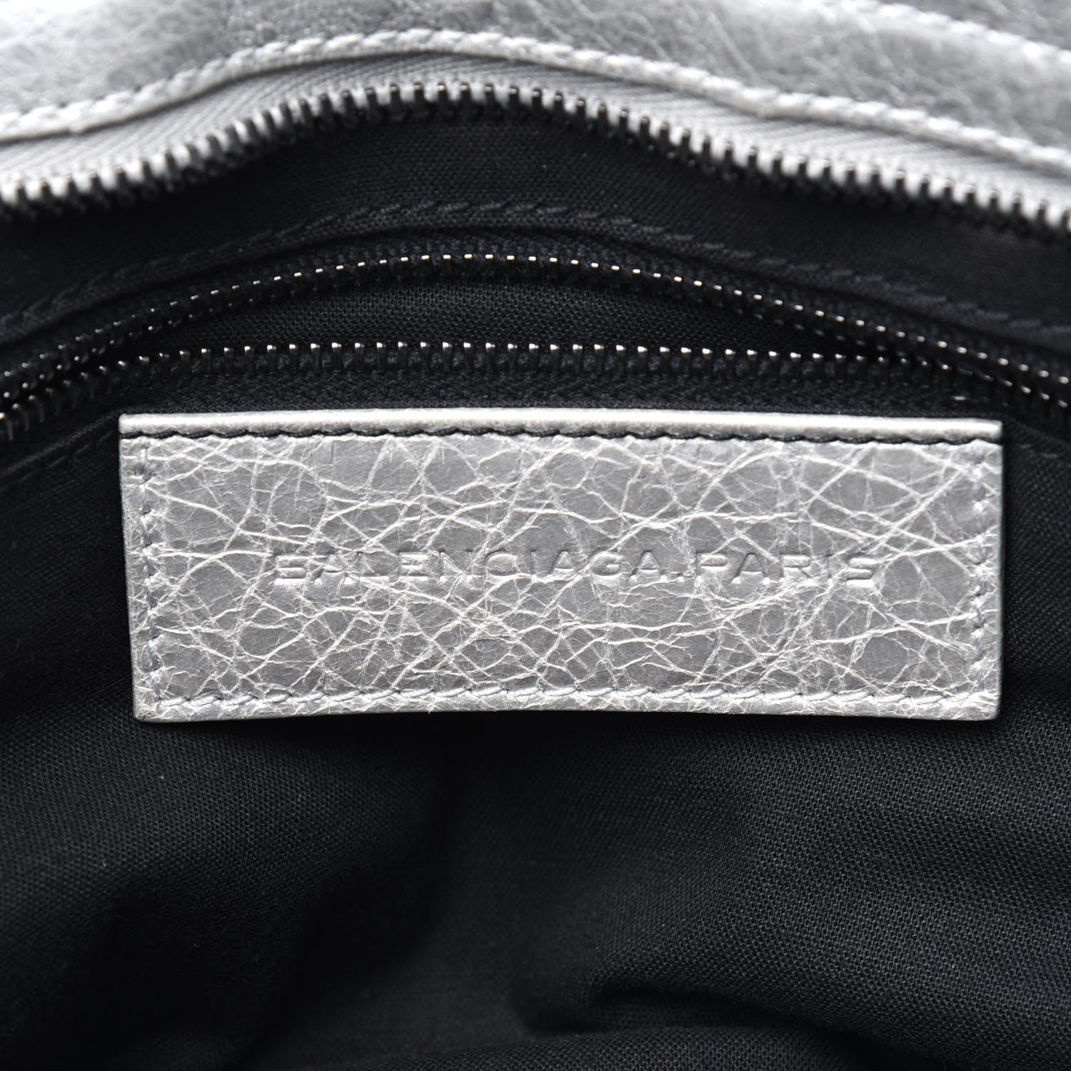 Balenciaga Metallic Agneau Classic Palladium Hardware City Silver 6 of 13