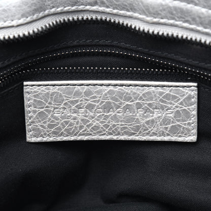 Balenciaga Metallic Agneau Classic Palladium Hardware City Silver 6 of 13